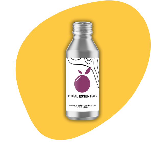 Ritual Essentials Pure Mountain Spring Aluminium Water Bottle (16oz) 💜