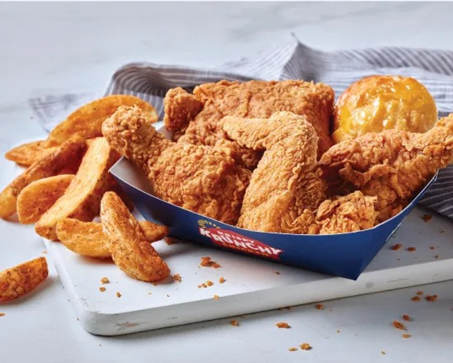 3 Pcs Chicken, Fries, Biscuit & 1 Sauce