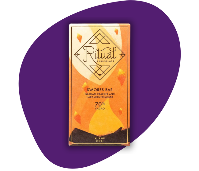 🆕 Ritual S’mores Mini Bar 🌱ORGANIC DARK Chocolate 70% (0.88oz)