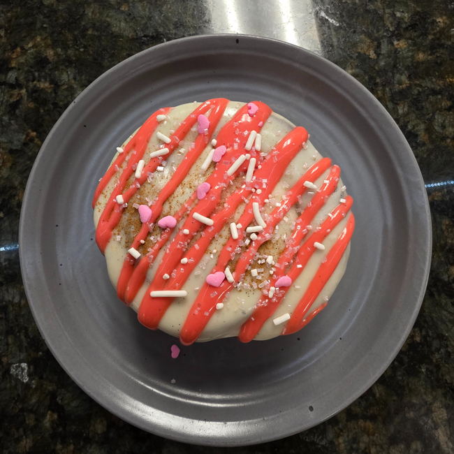Valentine's Cinnamon Bun