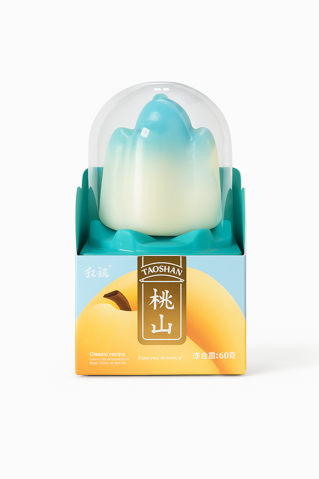 Milk and Peach Jam Filled Tiktok Ice Cream