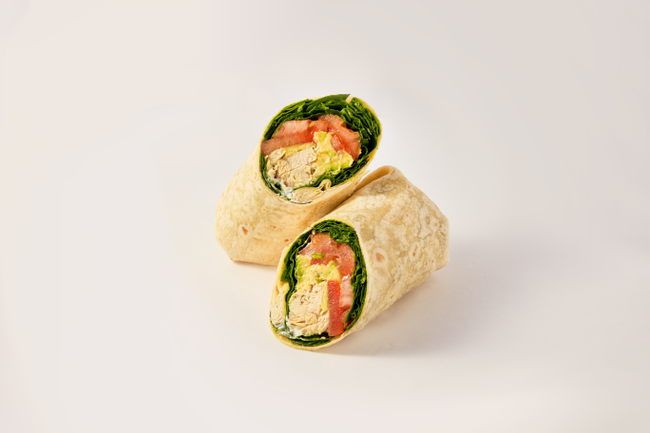 Avocado chicken wrap