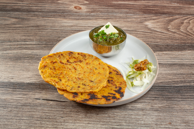 MAKKI ROTI SARSON DA SAAG BUTTER DE NAAL