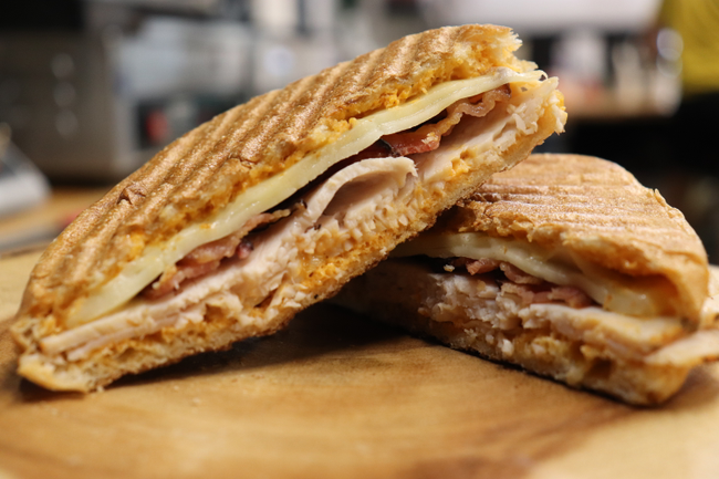 Chipotle turkey panini