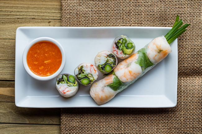 Steamed Prawn Spring Rolls "Goi Cuon"