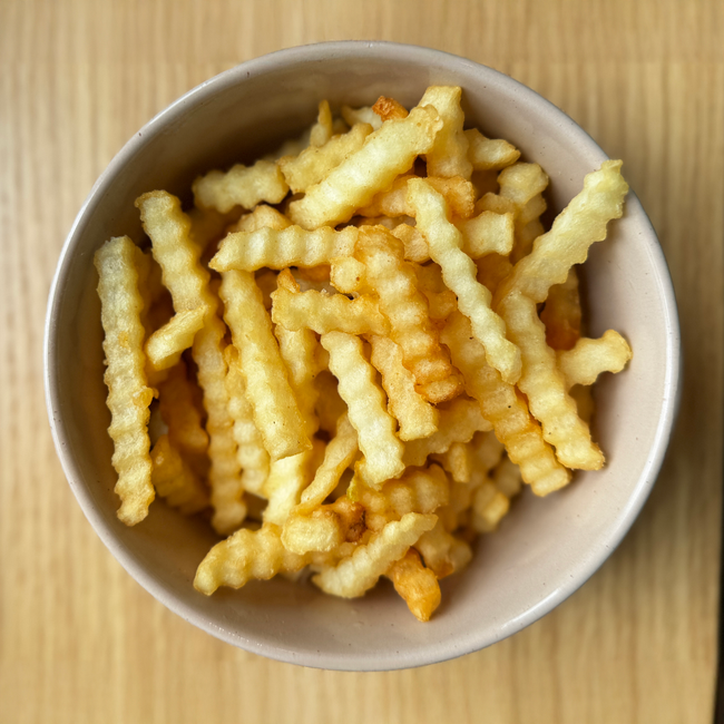 Plain Crinkle-Cut Fries