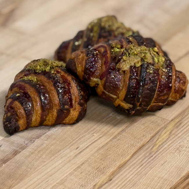 Raspberry Pistachio Croissant