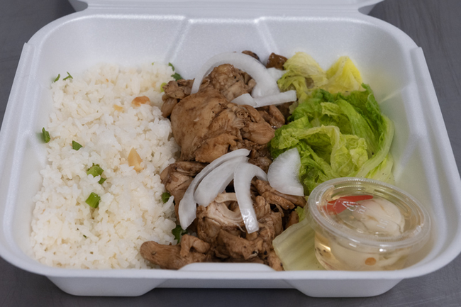 Chicken Adobo Rice Plate