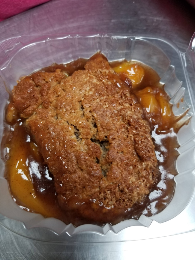 Peach Cobbler.