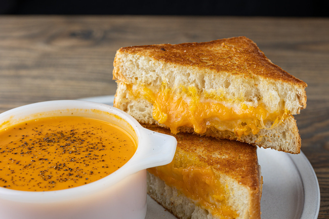 Tomato Soup & Grilled Cheese Sandwich