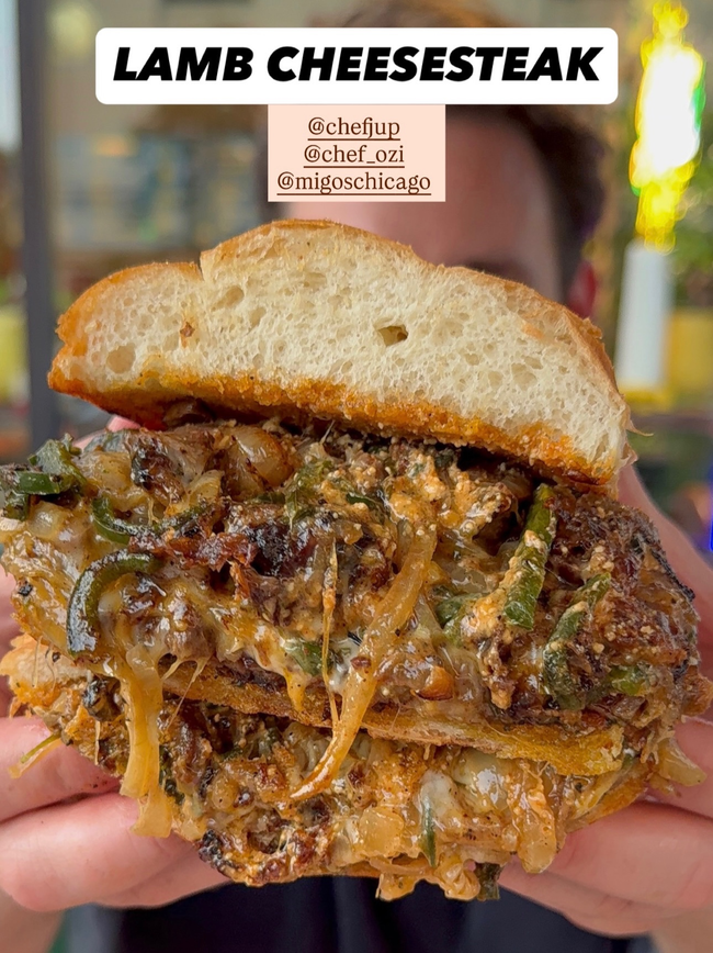 LAMB CHEESESTEAK