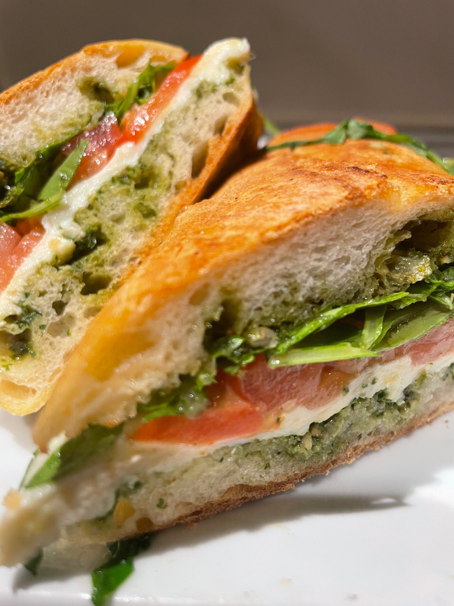 Buffalo Mozzarella on Baguette