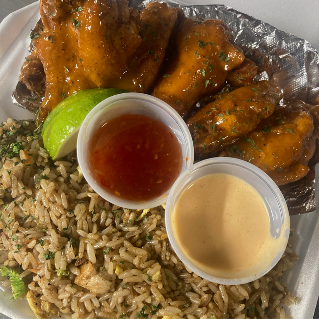 Fried Rice & 6pc Wing Combo