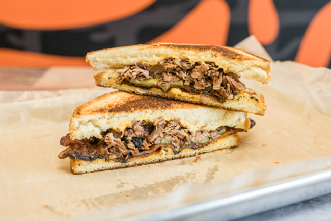 Chopped Beef Brisket Stuffed Grilled