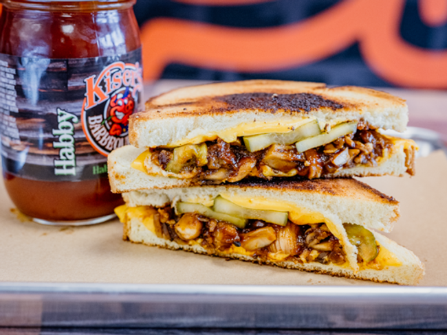 Veggie Stuffed Grilled Cheese