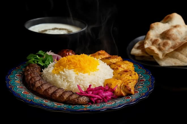 Combo 1 (Chicken Kabob & Beef Koobideh)