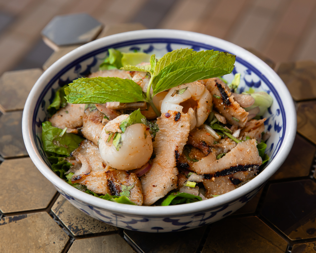 Pork & Lychee Salad