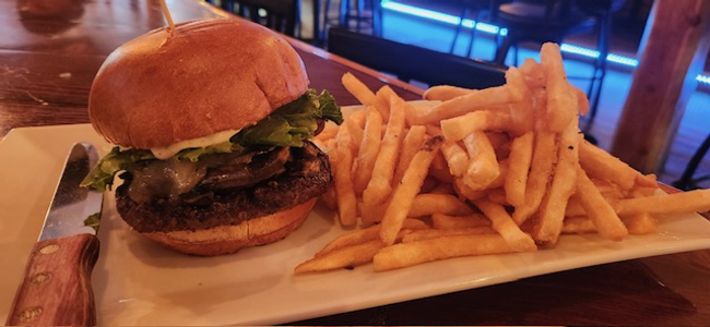 Mushroom Veggie Burger