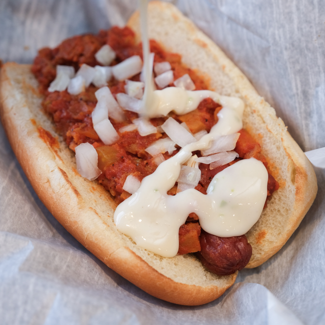 Vegan Chili Cheese Dog
