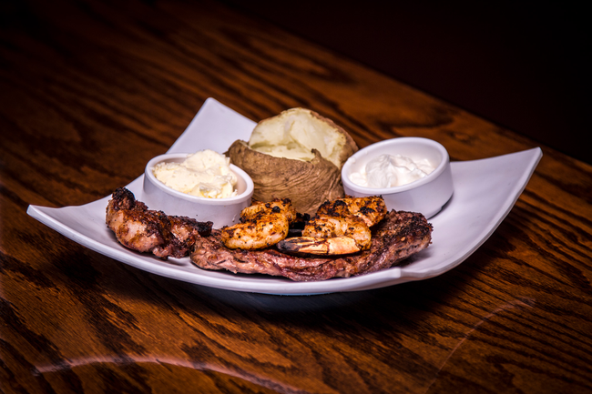 12oz Ribeye w/Shrimp