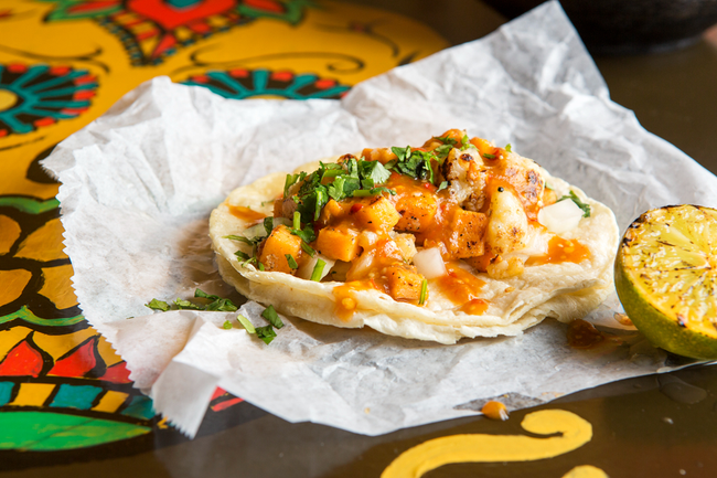 Sweet Potato & Cauliflower Taco