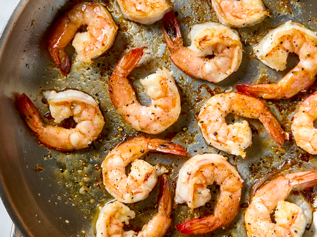 (12) Pan Fried Shrimp