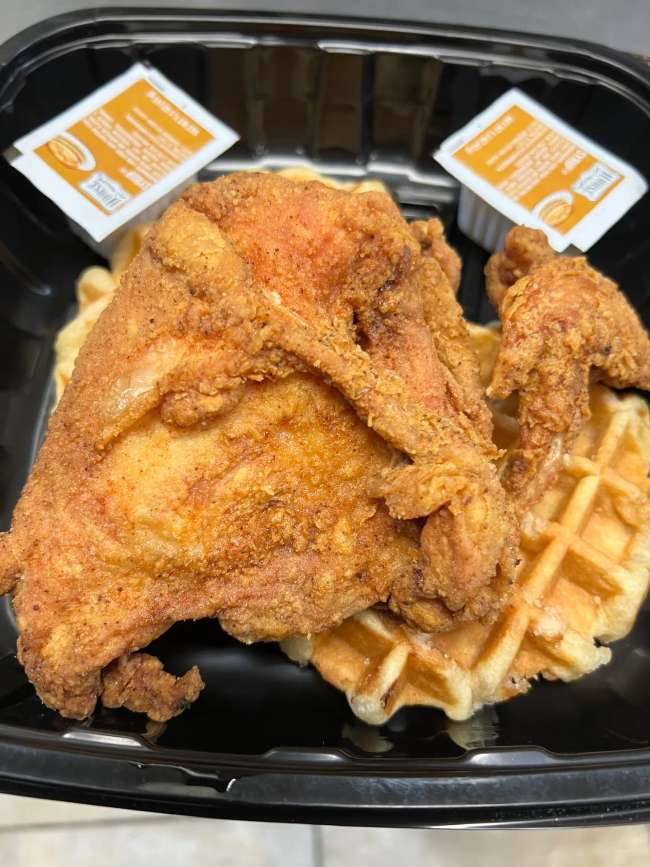 Chicken and Waffles-White