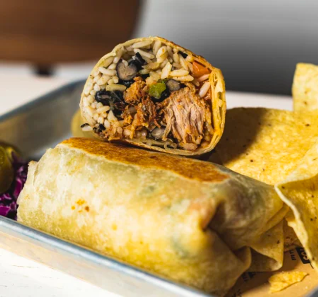 BBQ Roast Duck Burrito