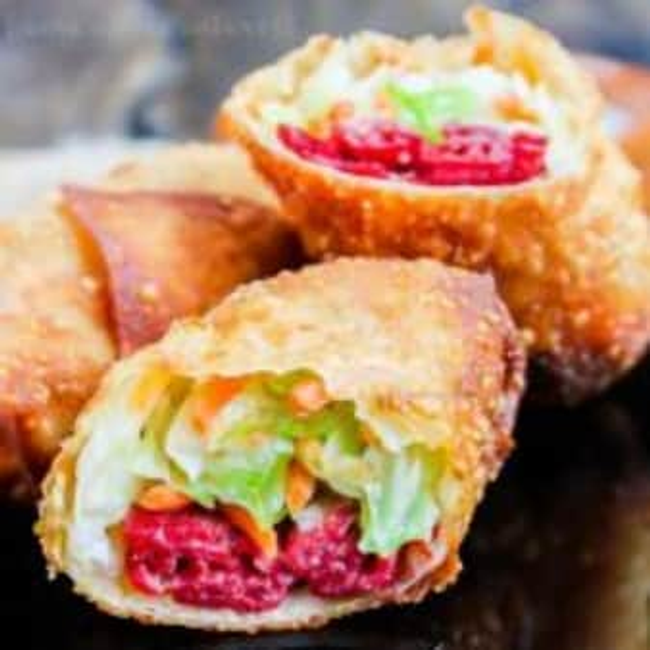 Corned Beef Egg Roll