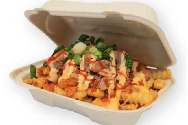 Kimchi Fries with No Meat