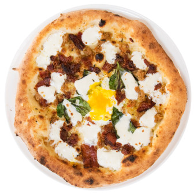 Egg & Bacon Pizza