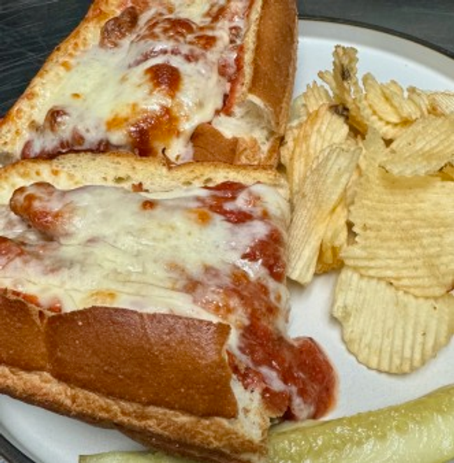 Italian Sausage Parmigiana Hero