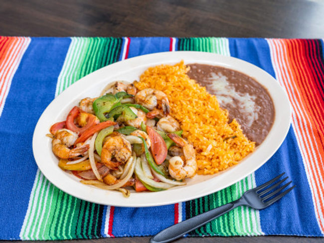Shrimp Fajitas Plate
