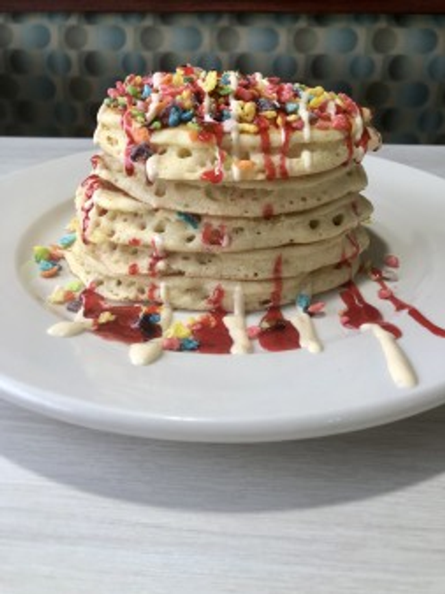 Fruity Pebbles Pancakes