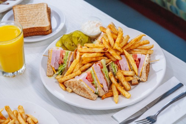 Baked Ham & American Cheese Club