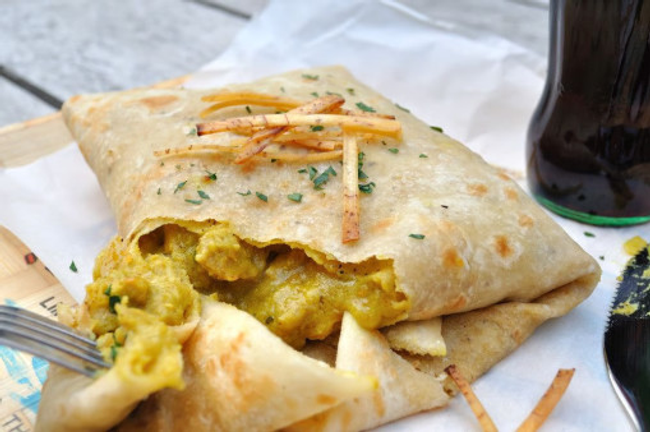 Curry Chicken Roti