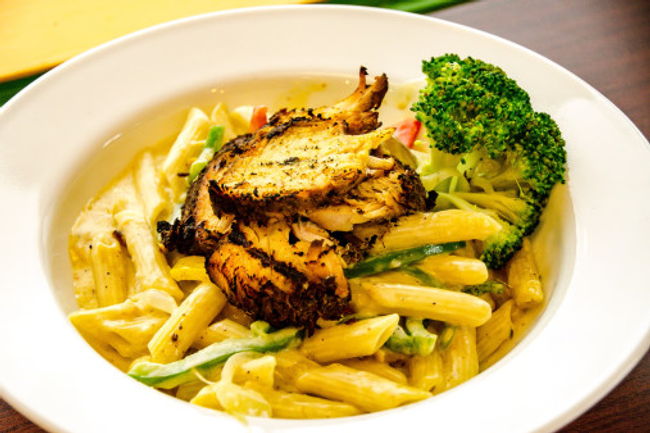 Jerk Pasta Alfredo