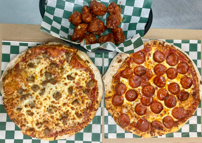 34.99 Lg 1Top, M Pizza, Boneless Wings