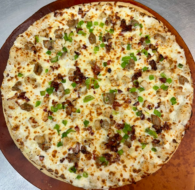 Chicken Alfredo Pizza