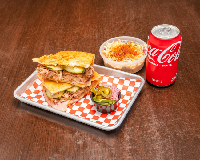 Fry Bread Cuban Sandwich Combo