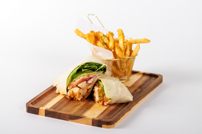 Spicy Maple Chicken Ranch Wrap