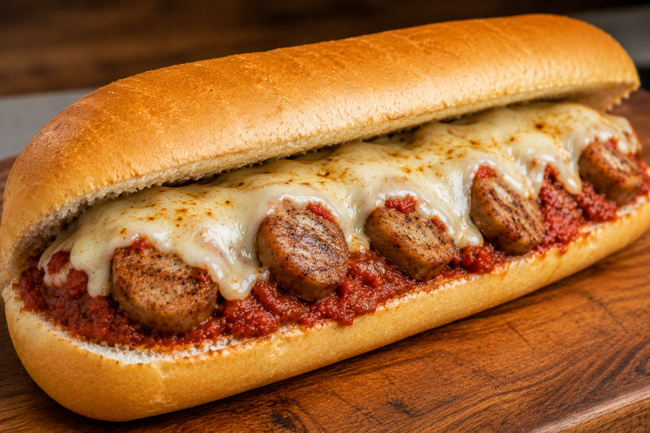 Sausage Parmigiana Sandwich