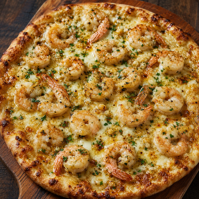 Shrimp Scampi Pizza