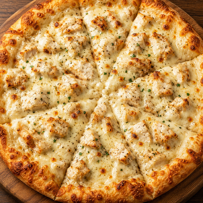 Chicken Alfredo Pizza