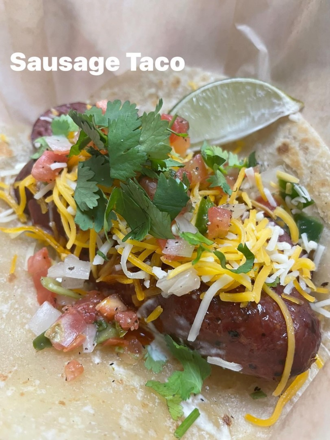 Roasted Poblano Sausage Taco