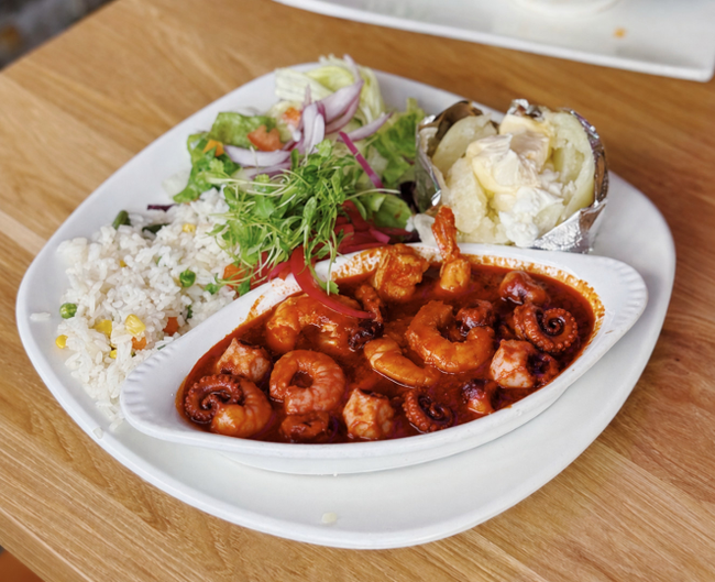 Camarones y Pulpo Plate