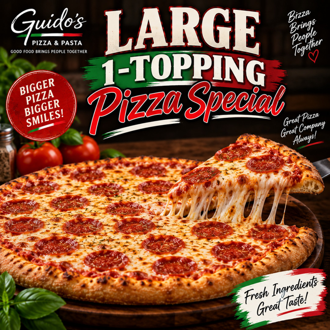 Large 1-Topping Special