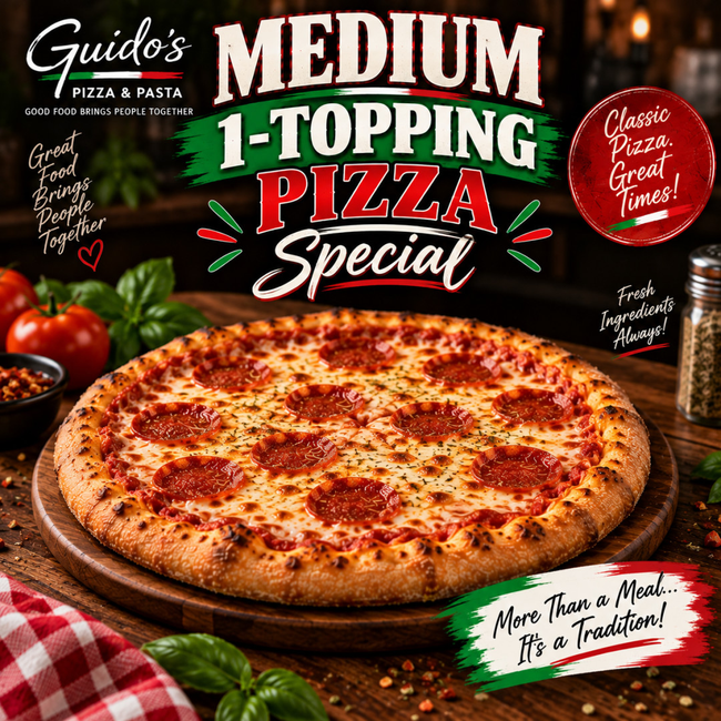 Medium 1-Topping Special