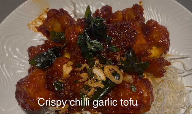 Crispy Garlic Tofu