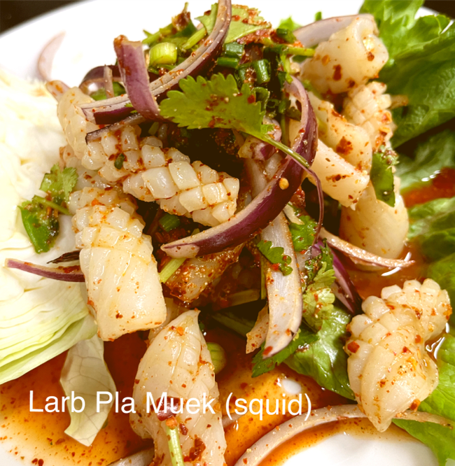 Larb Pla Muek (Squid)